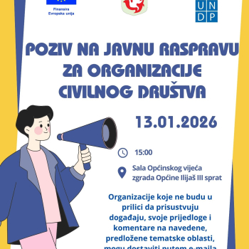 Poziv organizacijama civilnog društva na javnu raspravu